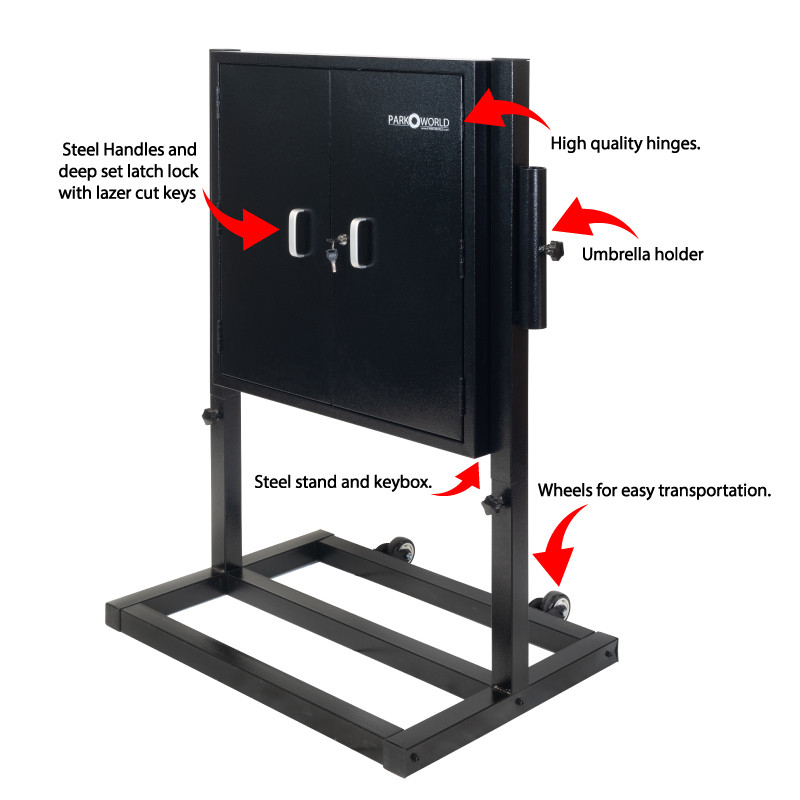 100 hook key box with stand