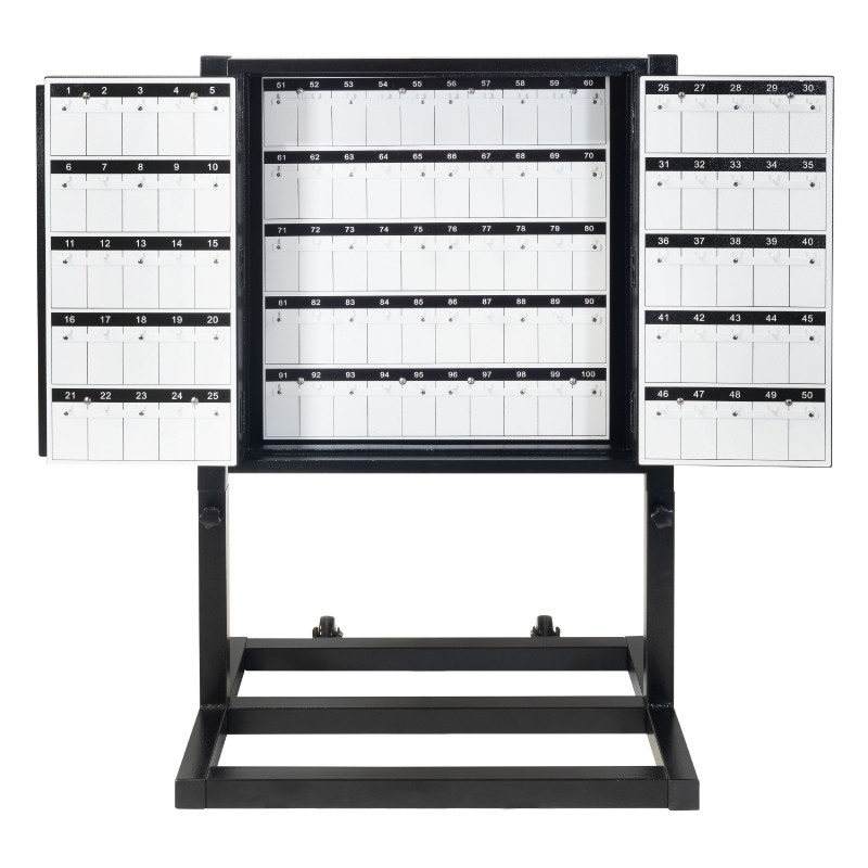 100 hook key box with stand with steel hooks