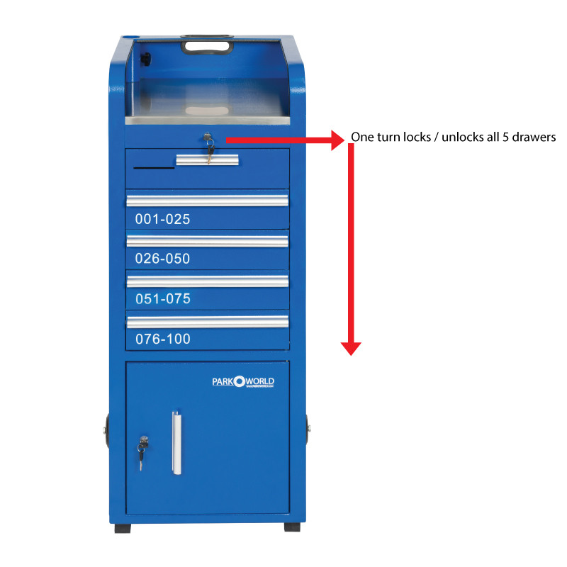 Blue Valet Podium 100 Key Slot lock