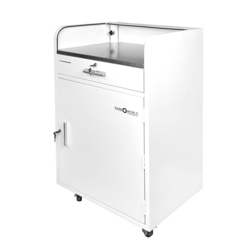 150 Hook White Valet Podium Corner