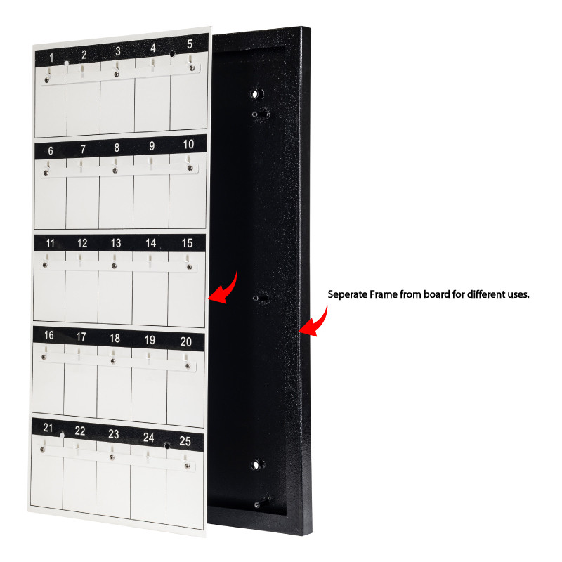 25 hook key board