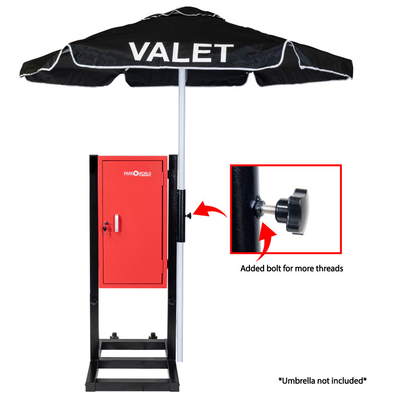 50 hook red key box with stand with umbrella