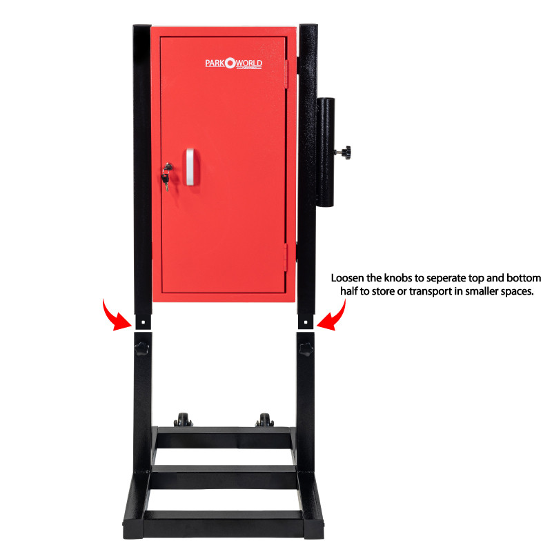 50 hook red key box with stand separated