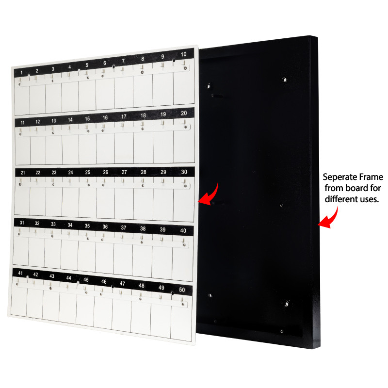 50 Hook Wall Mount Key Board