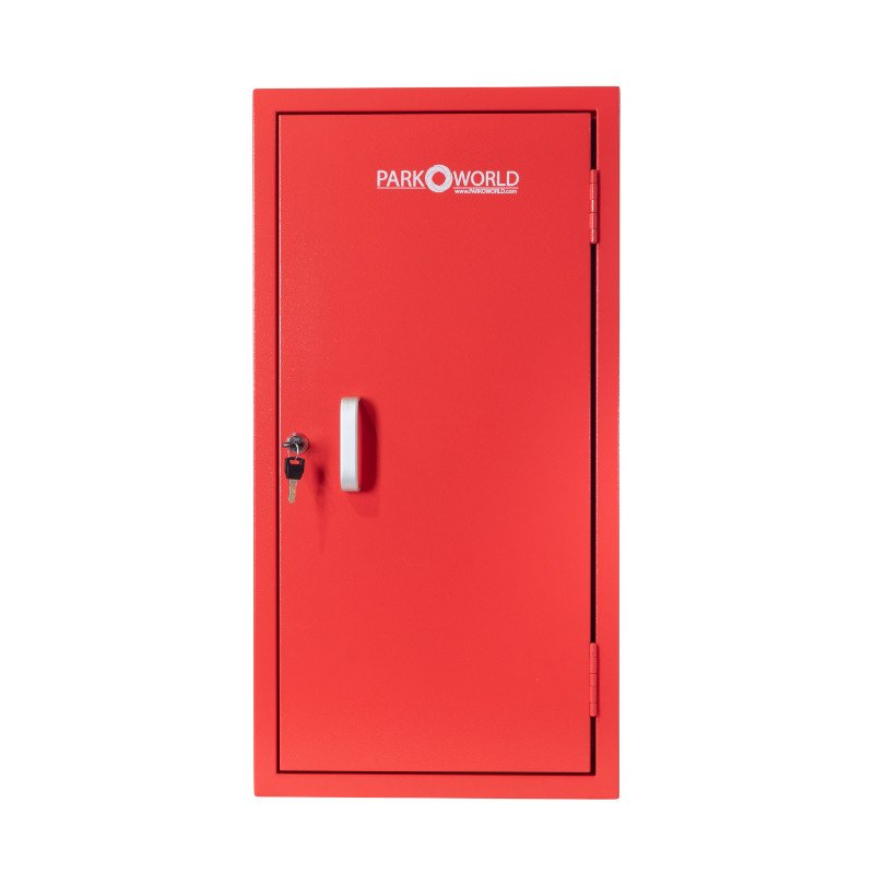50 hook key box red 