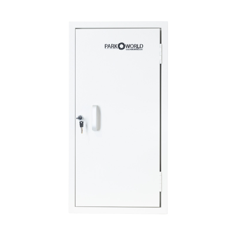 50 hook key box white 