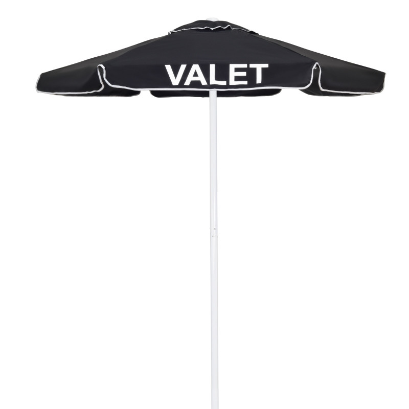 Valet Parking Umbrella with Printing  - Black 