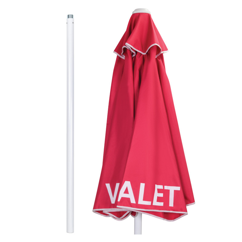 Valet Parking Umbrella with Printing  - Red 