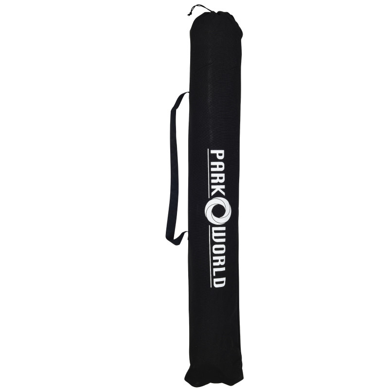 8 Feet Black Olefin Valet Parking Umbrella With Printing - Carry Bag