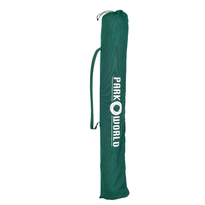 8 Feet Forest Green Olefin Valet Parking Umbrella With Printing - Carry Bag