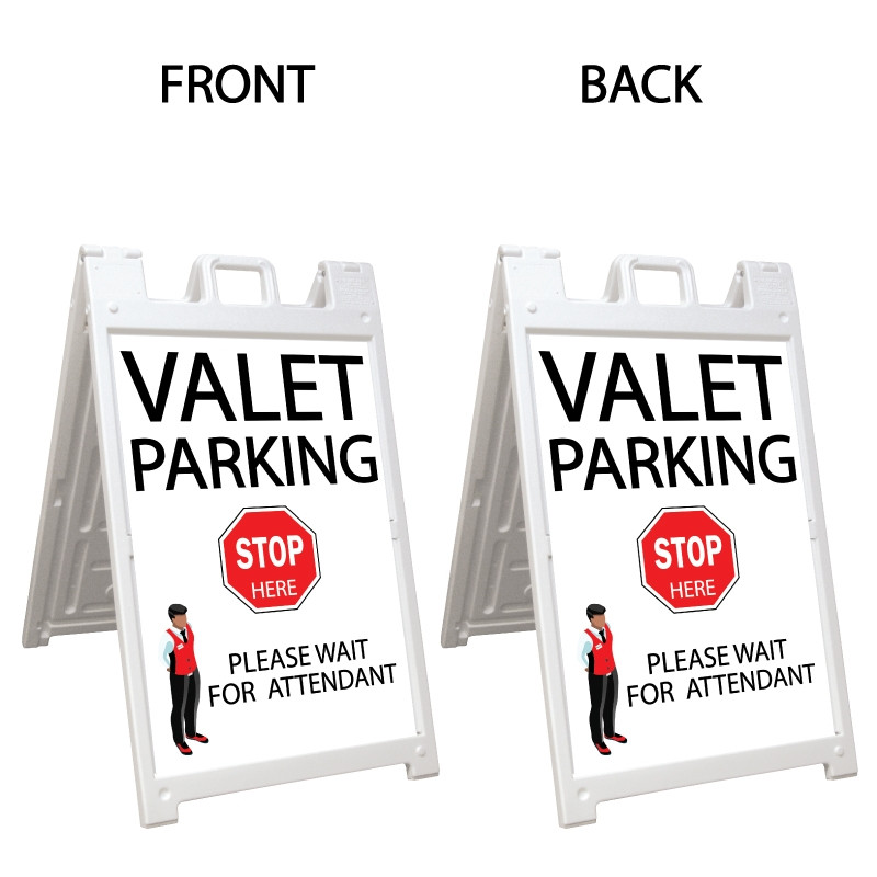 Signicade Deluxe White A-Frame Double Sided Sign  AF-5