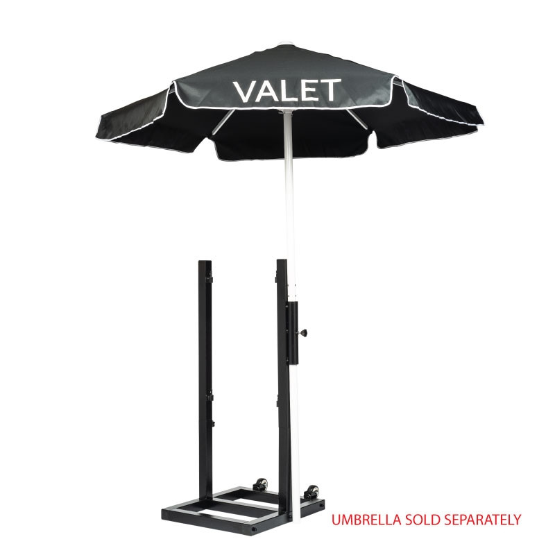 Black Valet Parking Key Box Stand With Umbrella For Set