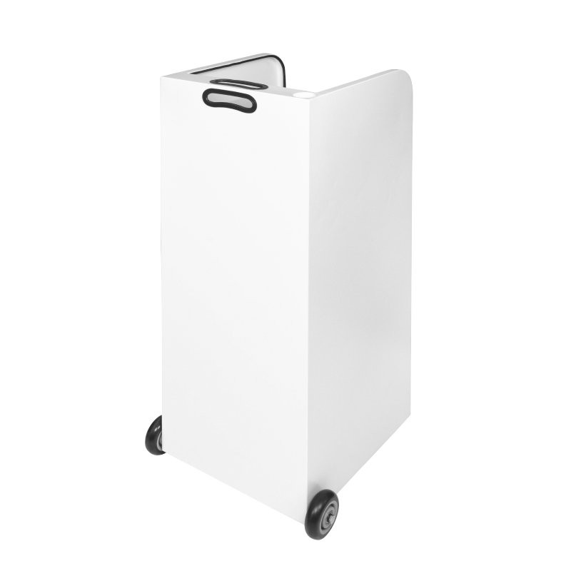 100 Hook Valet Podium White Corner Back