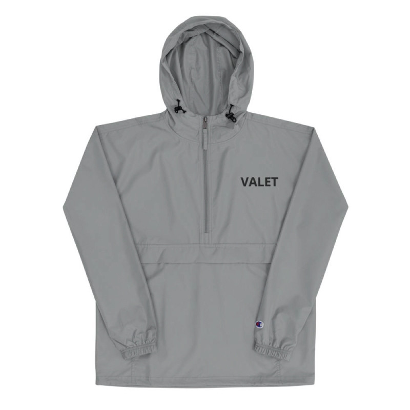 Grey Valet Jacket with Black Wording