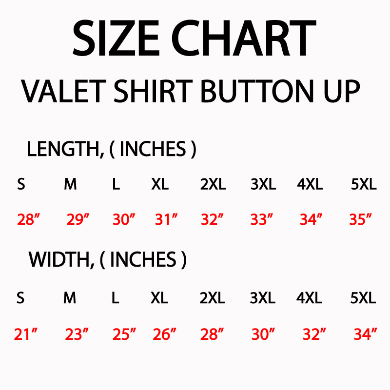 Red Valet parking shirt - size