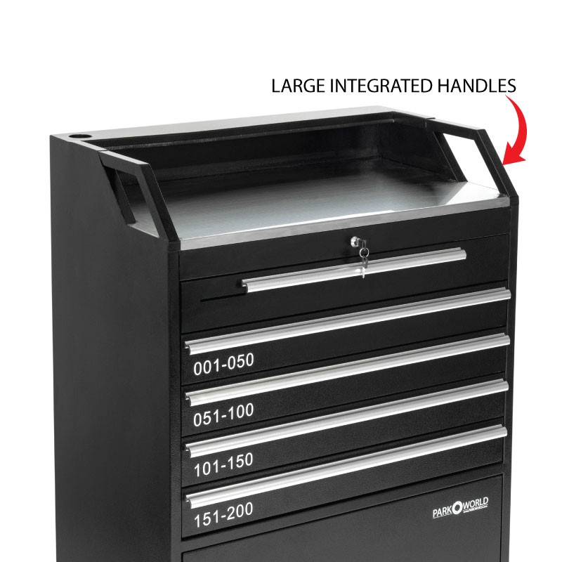 Valet Podium 200 Key Slot Black Handle Zoom