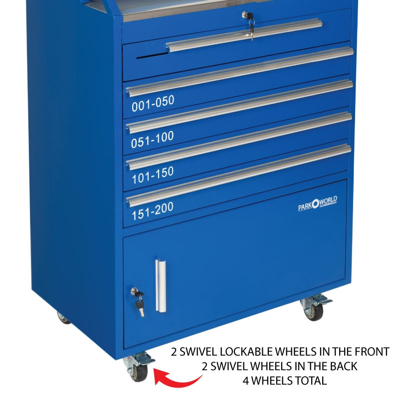 Blue Valet Podium 200 Key Slot Wheels Zoom