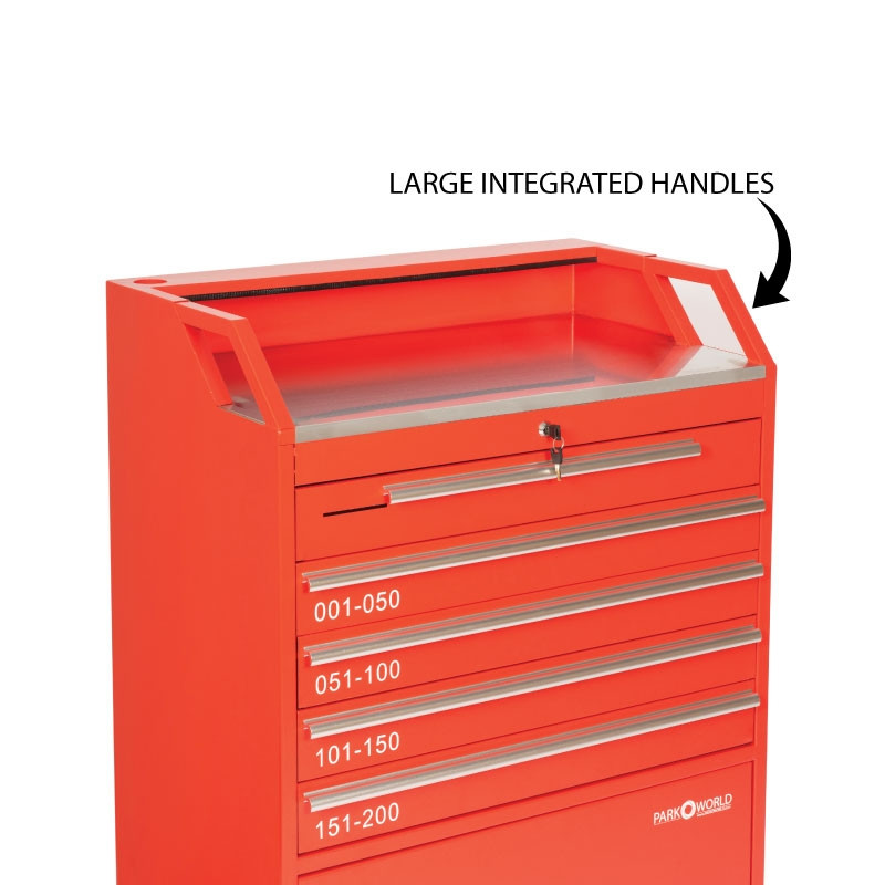 Valet Podium 200 Key Slot Red Handle Zoom