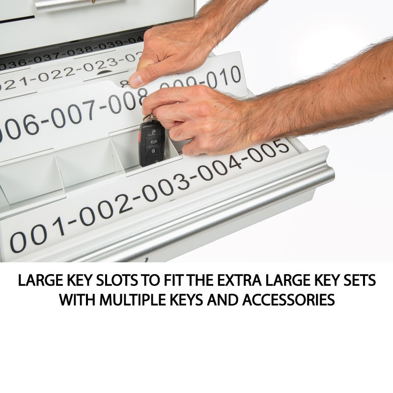 Valet Podium White Drawer Key Model Close Up