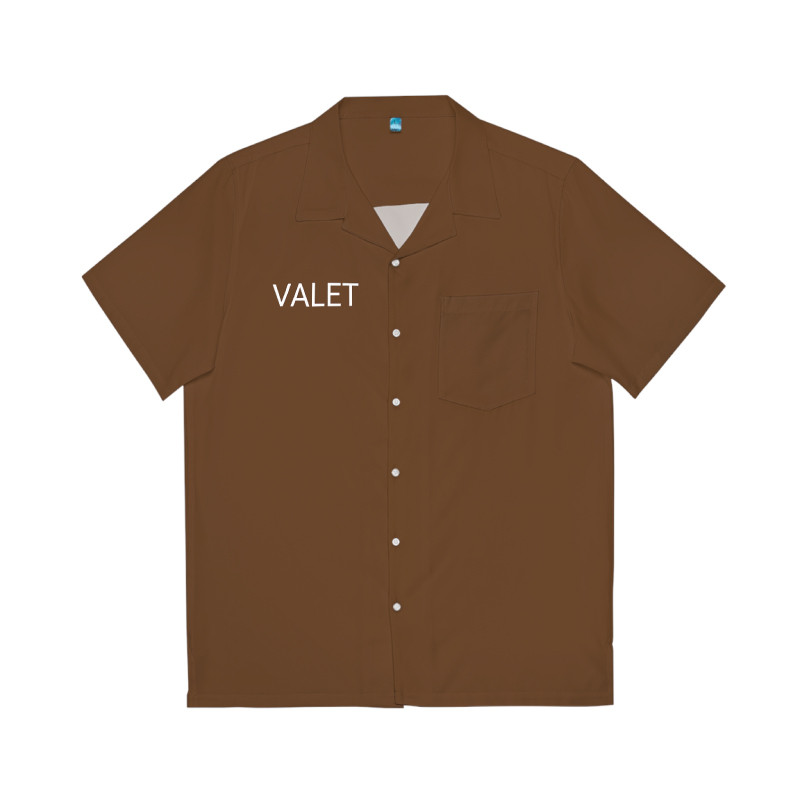 Brown Valet parking shirt - front 