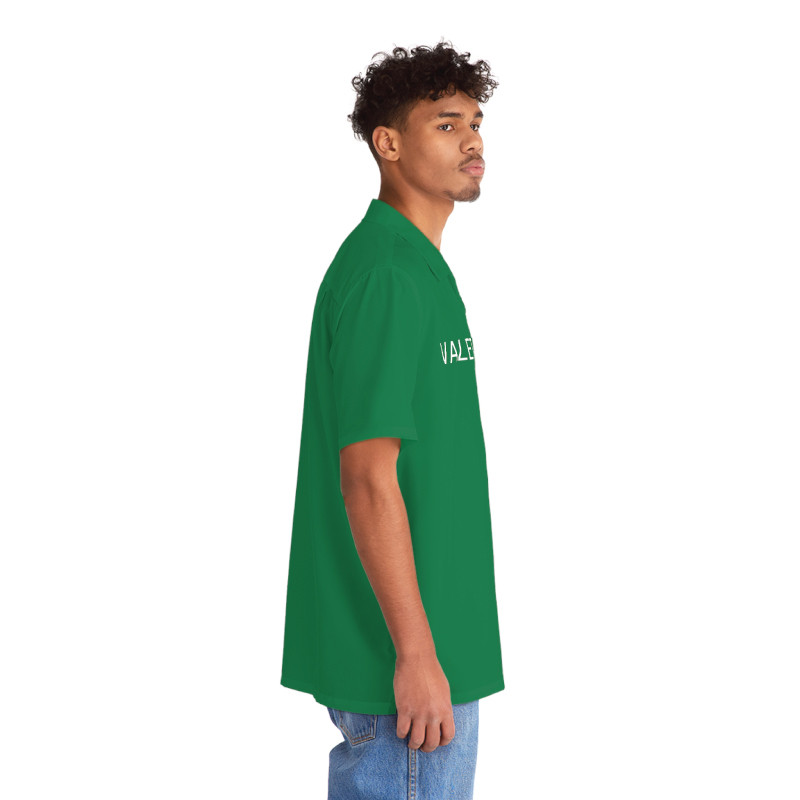 Green Valet parking shirt - side