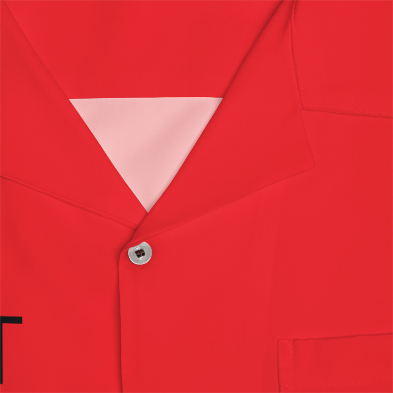 Red Valet parking shirt - front 