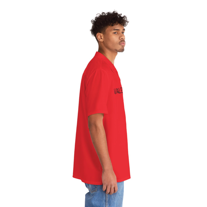 Red Valet parking shirt - side