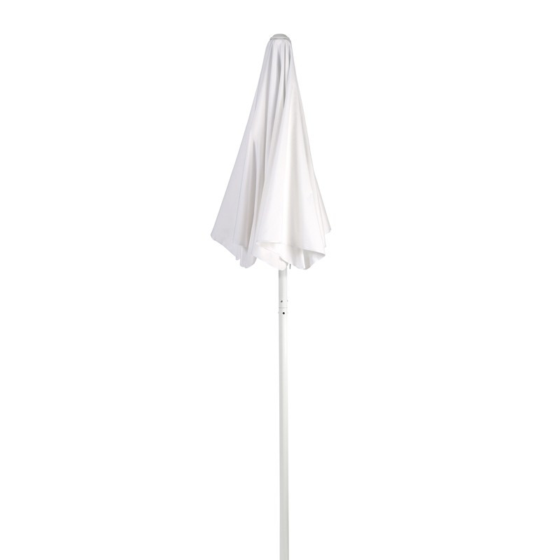 Curbside Temperature Check Station White Umbrella