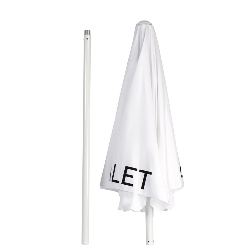 White Valet Parking Umbrella with Printing