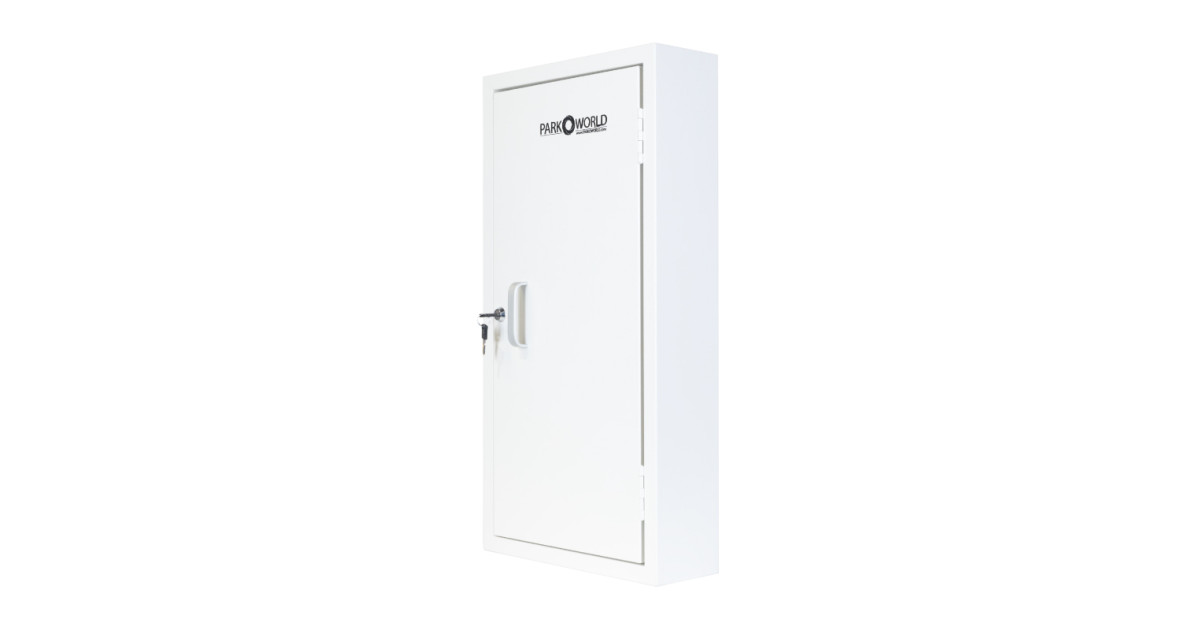 White Valet Key Box - 50 Hook