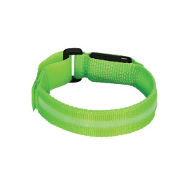Valet LED Safety Armband - Green - USB Rechargeable