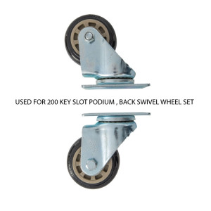 200 Key Valet Parking Podium Back Swivel Wheel Set