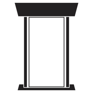 Custom Design Podium Sign PS-1