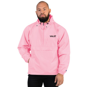 Pink Valet Jacket with Black Wording