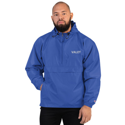 Blue Valet Jacket with white Wording