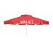 Valet Parking Umbrella Red With Valet Printing