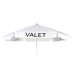 White Valet Parking Umbrella with Printing