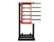 Red Valet Parking Key Box 50 Hook Black With Stand Door Open
