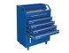 Blue Valet Podium 200 Key Slot Drawers Open