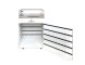 150 Hook White Valet Podium Door Open