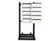 White Valet Parking Key Box 50 Hook Black With Stand Door Open